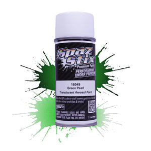 Spaz Stix Green Pearl Aerosol Paint, 3.5oz Can SZX16049 – Eds RC