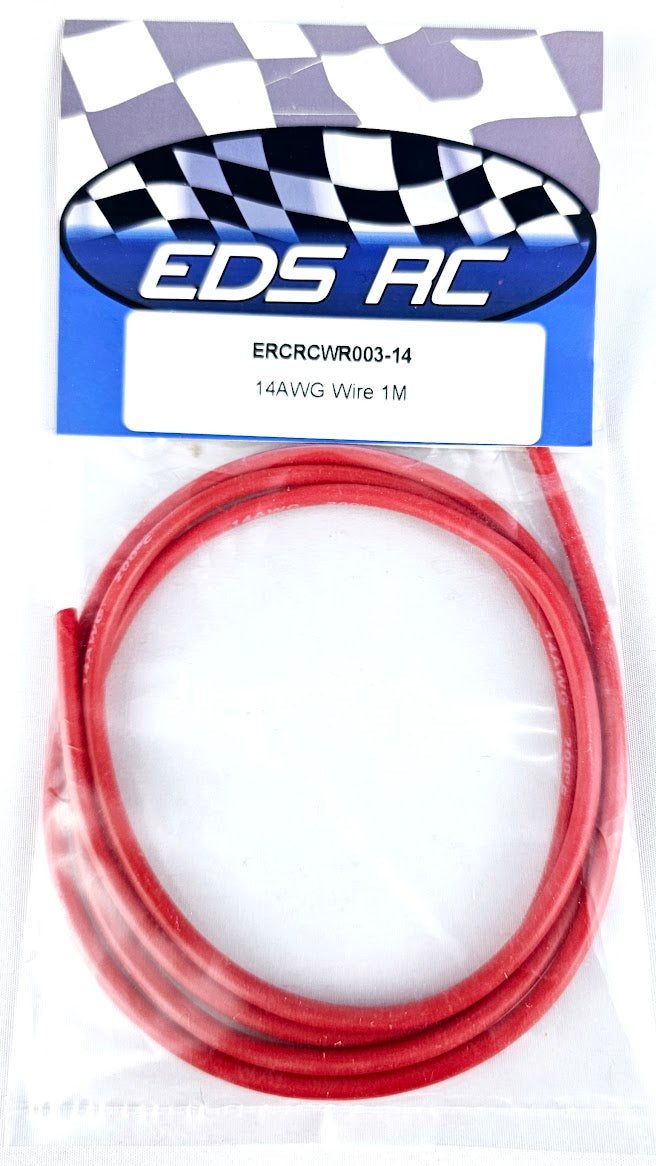 ERC 14AWG Wire 1M Red