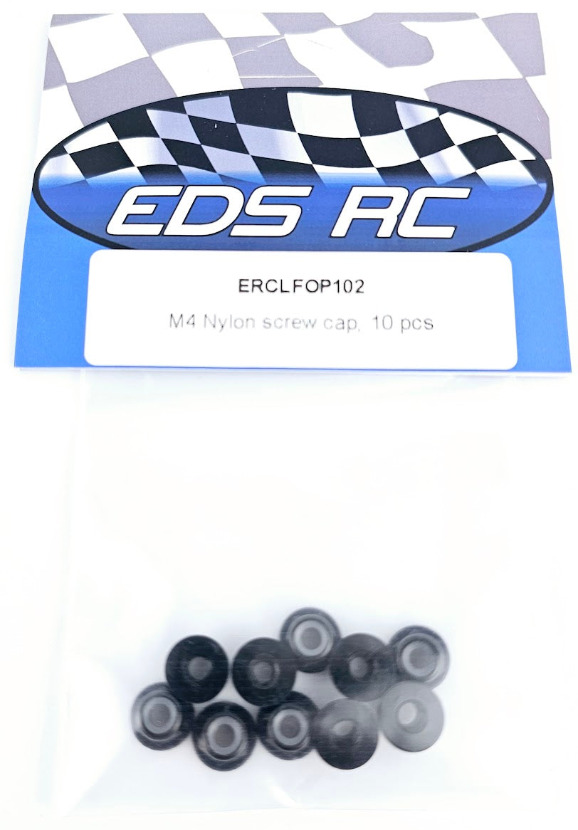 ERC Aluminum M4 Nylon Nut 10 pcs Black