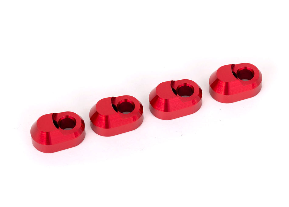 TRAXXAS SUSP PIN RETAINER ALUM RED (4)