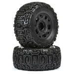 1/10 Warthog F/R 2.2"/3.0" SC Tires MTD 12 & 14mm Black Ripper (2)