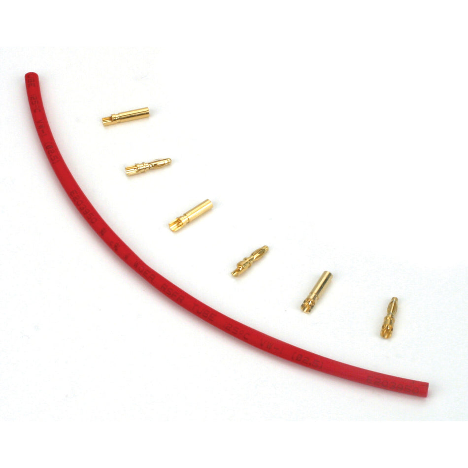 E-Flite Connector: Gold Bullet Set, 2mm (3)