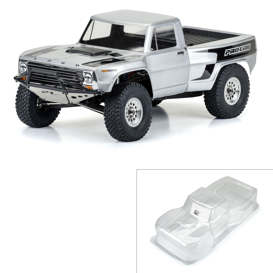 Proline 1/10 1967 Ford F-100 Pre-Runner Clear Body 12.3" WB Crawler