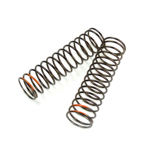 TKR8773 – LF Shock Spring Set (rear, 1.6×14.5, 2.75lb/in, 85mm, orange)