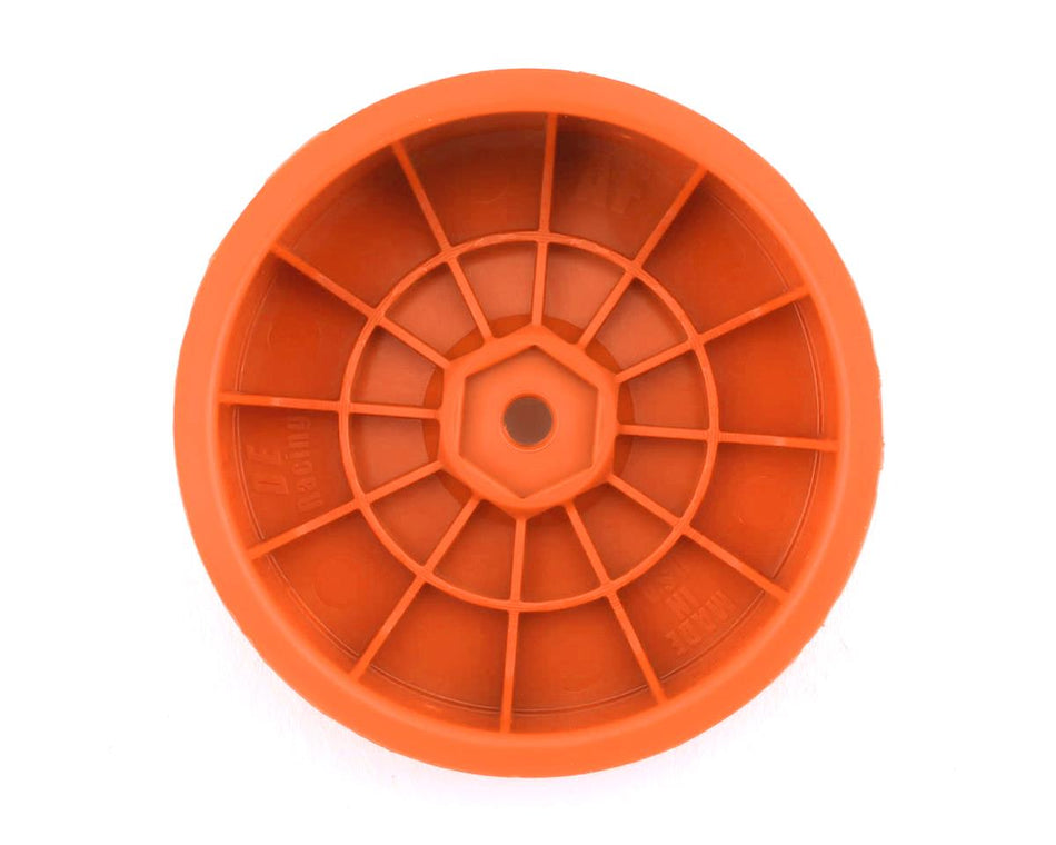 DE Racing 12mm Hex "Speedline" 2.2 1/10 Buggy Front Wheels (4) (B6/RB6) (Orange)