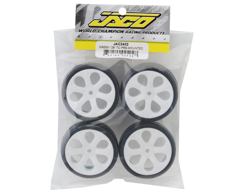 Jaco Green 28 Pre-Mounted Tire (4)