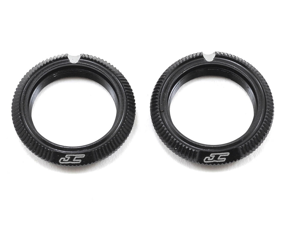 JConcepts Fin Aluminum 12mm Shock Collar (Black) (2)