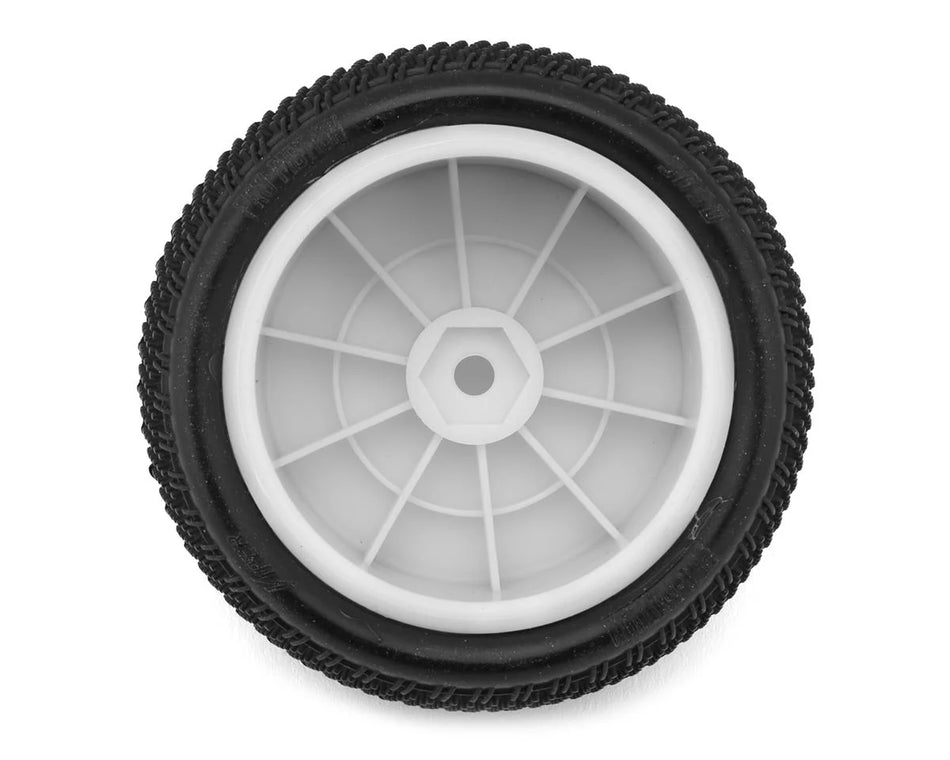 Pro-Motion Viper 2.2" Rear LP Carpet 1/10 Pre-Mount Buggy Tire (White) (2) (C3 Green/Medium)