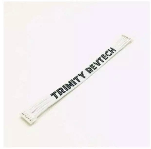 Trinity Flat Sensor Wire With TRINITY Logo White 100mm