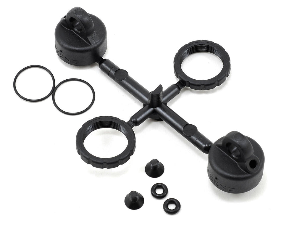 Tekno RC Composite Shock Cap & Spring Adjuster Set