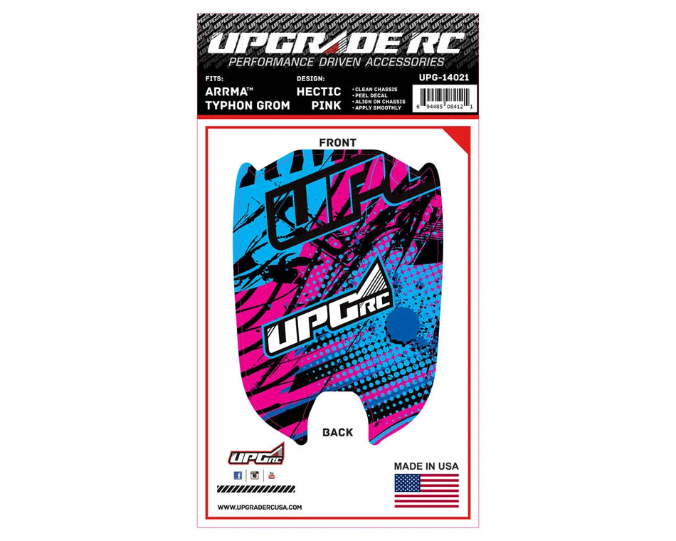 UpGrade RC Chassis Protector for ARRMA™ Typhon Grom (Hectic Pink) (1)