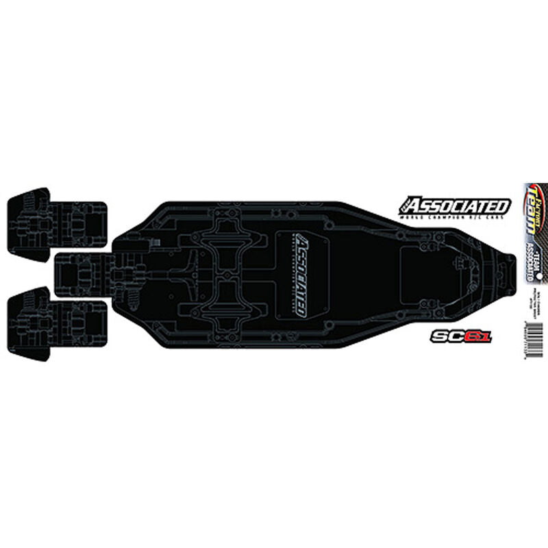 Associated Factory Team Chassis Protective Sheet printed: SC6.1