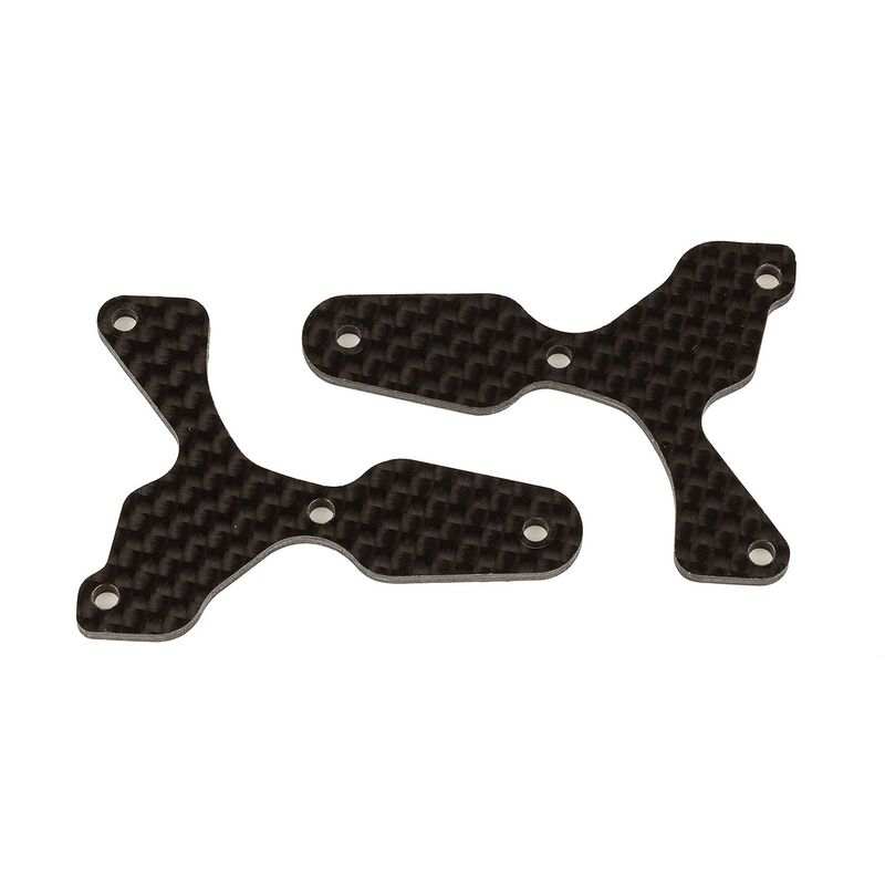 Associated RC8B4 FT F/L Suspension Arm Inserts, Carbon Fiber