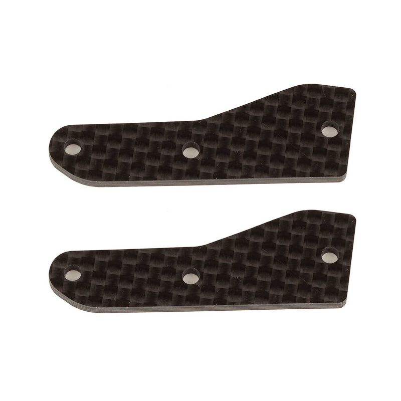 Associated RC8B4 FT F/U Suspension Arm Inserts, Carbon Fiber